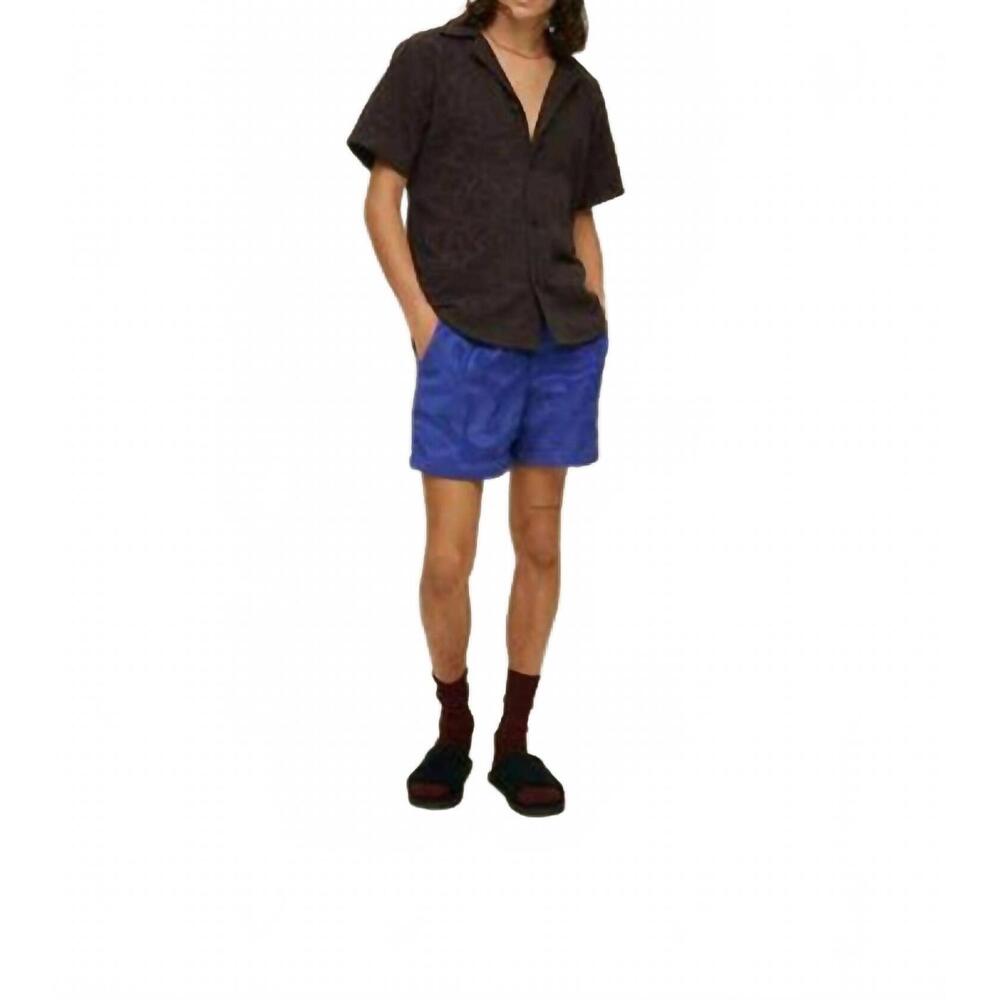 NEW OAS blossom cuba terry shirt in brown